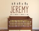 Nursery Personalized name wall decals with Arrows